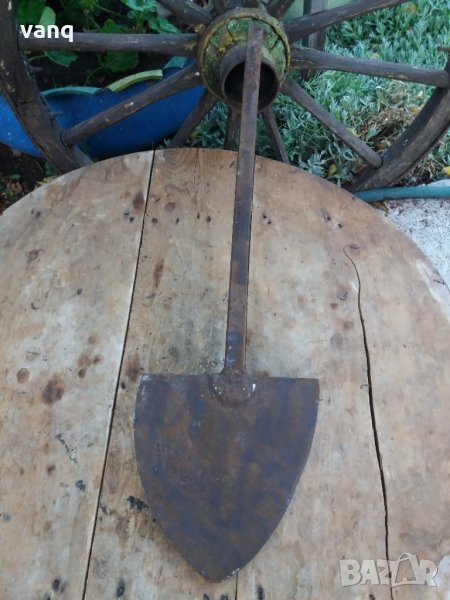 Ръчно ковон лемиш от старо рало,ковано желязо, снимка 1