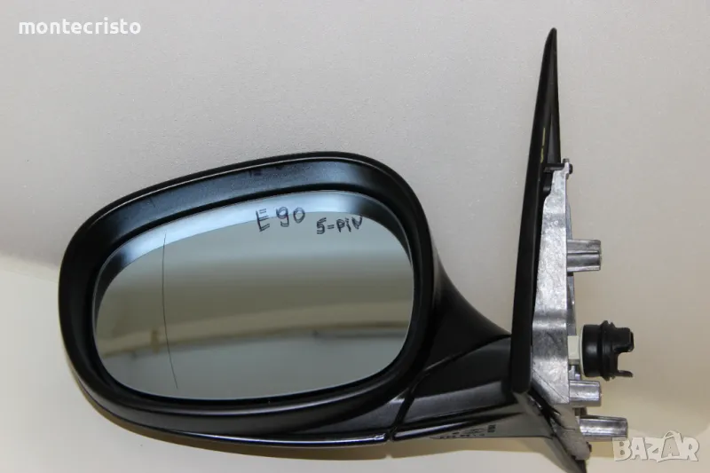 Ляво огледало BMW E90 E91 Serie 3 facelift (2008-2013г.) 5 пина ⚫Цвят: Черен 51167268261, снимка 1