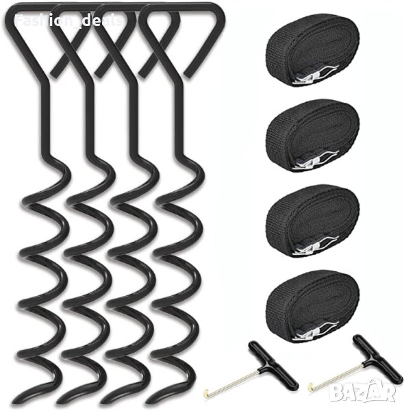 Нов Комплект за батут люлки палатки/ Закрепване Къмпинг Туризъм, снимка 1