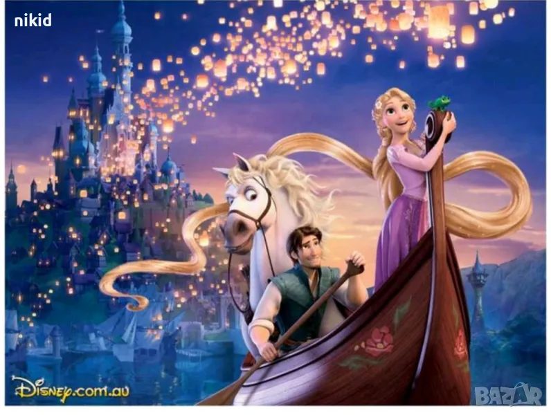 Рапунцел детски 5D гоблен диамантен картина мозайка за направа по схема с камъчета, снимка 1