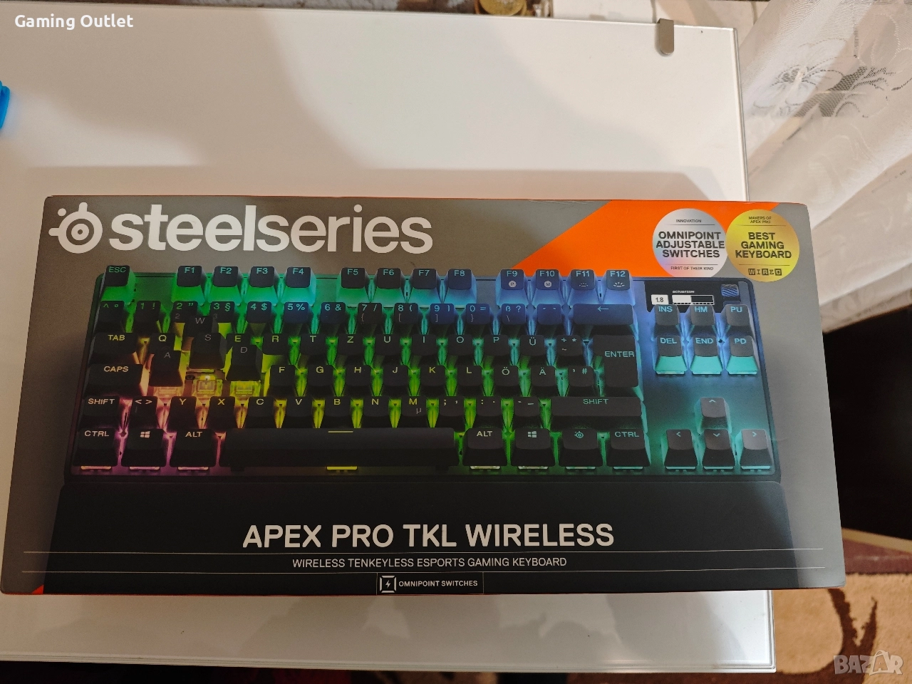 Геймърска клавиатура Steelseries Apex Pro TKL Wireless, снимка 1