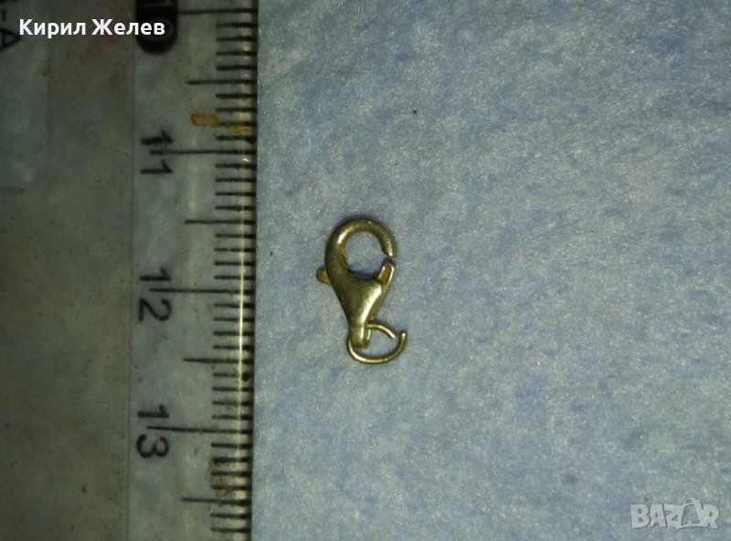 СТАРА СРЕБЪРНА КАРАБИНКА ЗАКОПЧАЛКА СРЕБРО 925 За ВЕРИЖКА ЧАСТИ РЕМОНТ ГРИВНА 40072, снимка 1