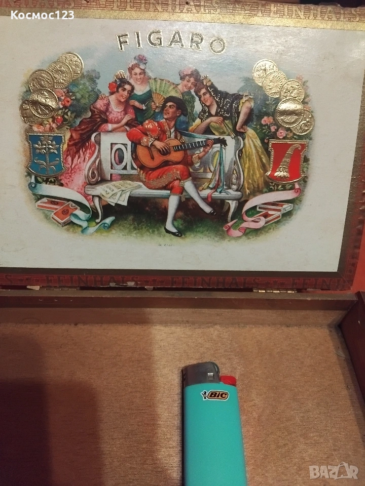 Стара много рядка кутия за пури , снимка 1