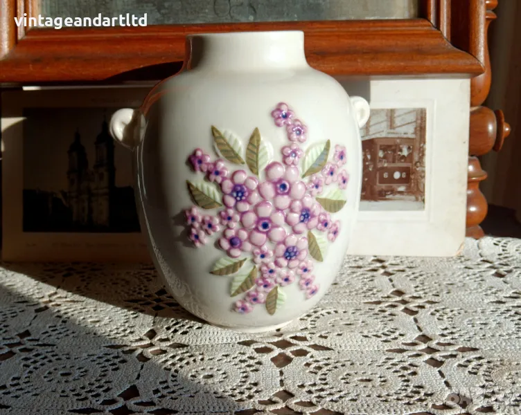 Колекционерска ваза, Rosa Ljung, Швеция, перфектна, снимка 1