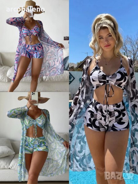 Дамски моден бански костюм от три части Elevate Rob, 3цвята , снимка 1