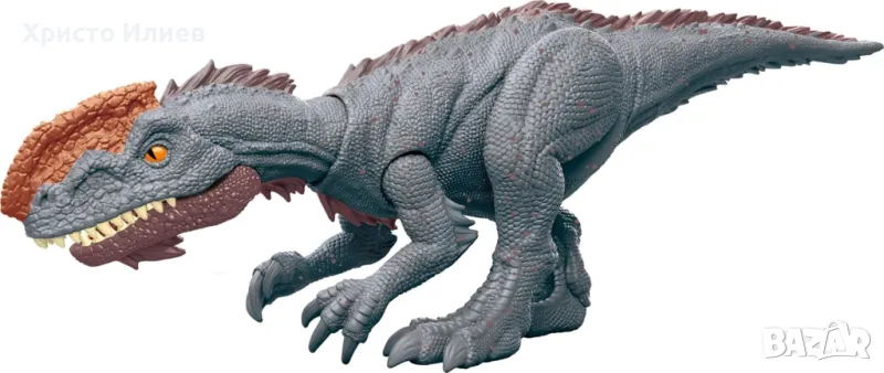 Динозавър интерактивен монолофозавър Mattel Jurassic World Джурасик Свят, снимка 1