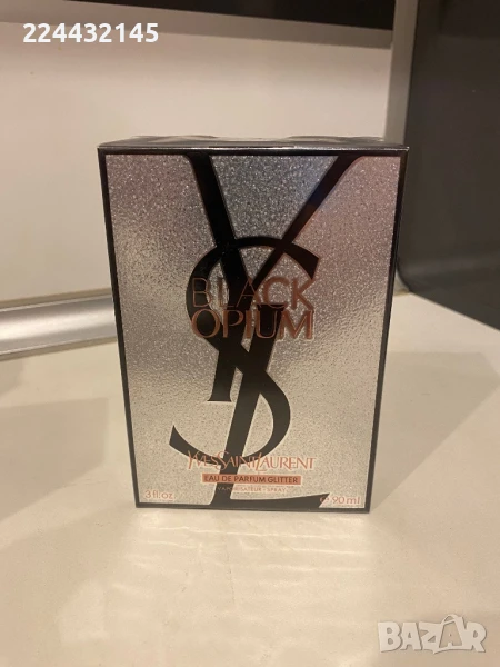 ysl black opium eau de parfum glitter 90 ml EDP Barcod , снимка 1