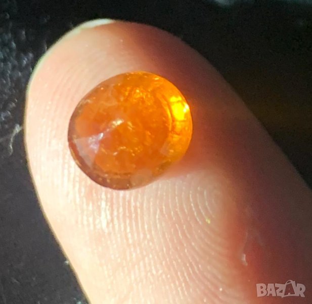 Спесартин (спесартит) (натурален гранат), сертификат от Швейцария, нетретиран, видео, снимка 1