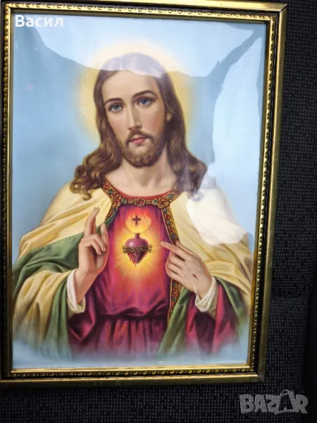 литография Христос, снимка 1