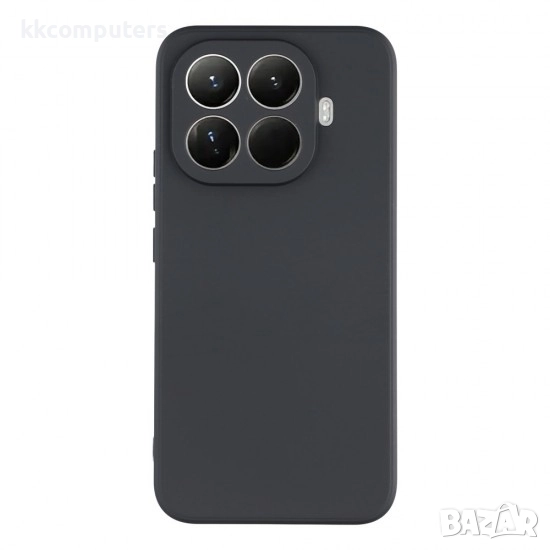 Силиконов кейс iPaky матиран, За Xiaomi 15T Pro, Черен, снимка 1