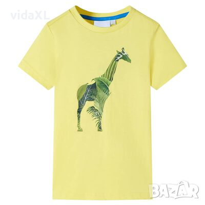 Детска тениска, жълта, 92（SKU:12264, снимка 1