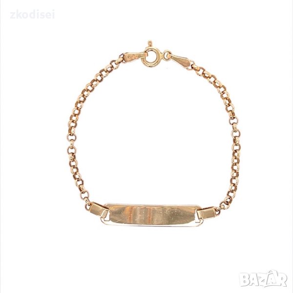 Златна детска гривна 2,04гр. 14,0см. 14кр. проба:585 модел:16881-5, снимка 1