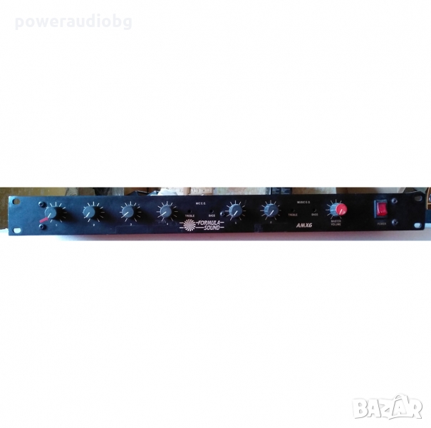 Продавам висококачествен 6 канален раков миксер Formula Sound AMX6 - six channel sound mixer A 19" 1, снимка 1