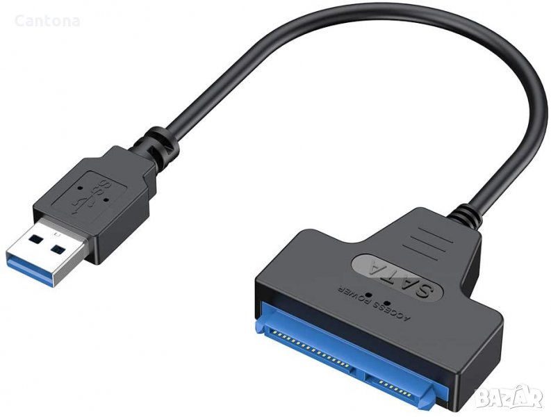 USB 3.0 към SATA адаптер, за 2.5" твърди дискове SATA III/SSD/HDD, снимка 1