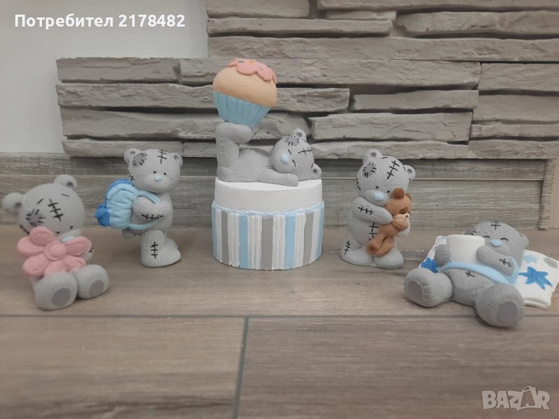 Керамични кубчета/Именки "Мечета", снимка 1