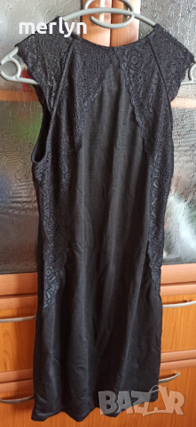 Къса черна рокля с дантела H&M, снимка 2 - Рокли - 36307928