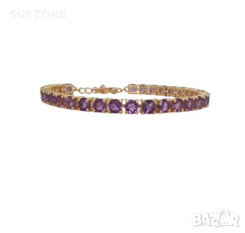 Сребърни Тенис Гривни, снимка 7 - Гривни - 49739505