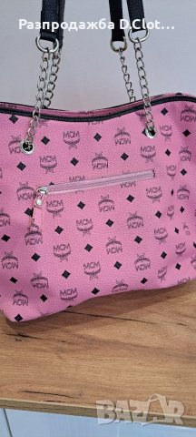 Голяма дамска чанта ,розова, снимка 8 - Чанти - 35310560