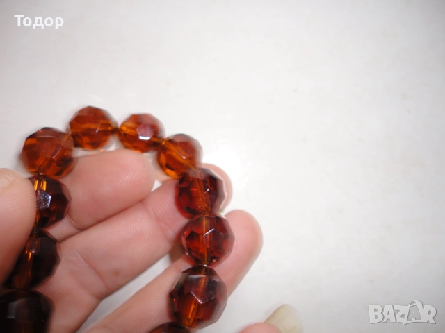 Разтегателна гривна с фасетирани камъни 5, снимка 3 - Гривни - 53023308