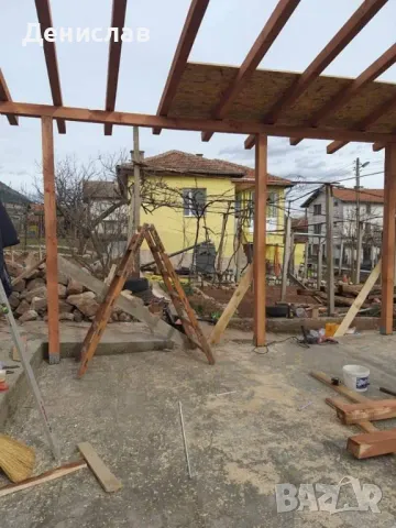 Изграждане на всякакъв вид дървени навеси и беседки , снимка 5 - Ремонти на покриви - 35105639