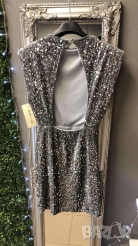 ❤️Пайетна рокля с гол гръб   , снимка 4 - Рокли - 51681833