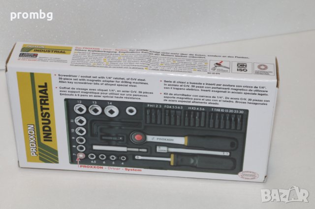 гедоре, 1/4 инча 39 ч., вложки с тресчотка, Германия, снимка 2 - Гедорета - 41443384