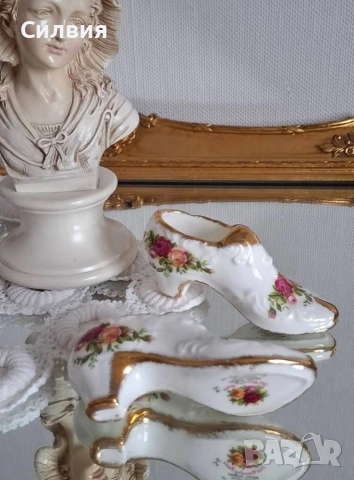 Декоративна обувка *Royal Albert Old Country Roses* 🌹 , снимка 7 - Декорация за дома - 52769127
