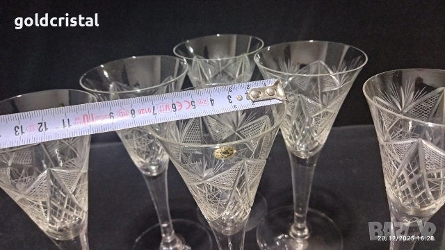 кристални  чаши , снимка 4 - Антикварни и старинни предмети - 47173896
