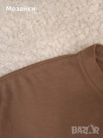 Мъжка кафява тениска с дълъг ръкав Jordan Flight с лого - размер M, снимка 5 - Тениски - 53595604