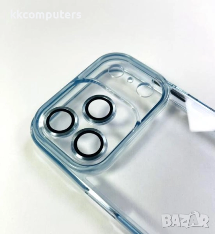 Калъф силикон Clear Camera Protect / Син-прозрачен / за iPhone 17 Pro Max 6.9 Баркод : 3132424, снимка 2 - Калъфи, кейсове - 51973997