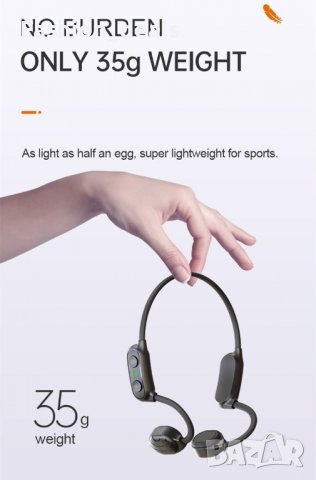 Нови безжични леки Слушалки за тренировка бягане шофиране Стерео звук, снимка 7 - Bluetooth слушалки - 38864816