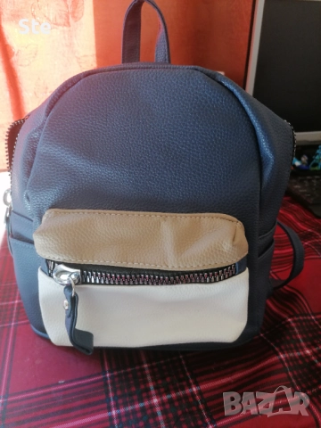 Нова синя дамска раница