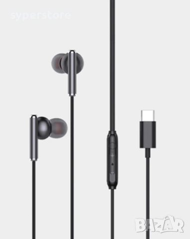 Професионални Слушалки Type-C с Микрофон – Digital One SP01151 – Черни, снимка 3 - Слушалки и портативни колонки - 53466917