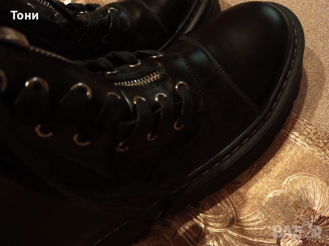 Нови Дамски Високи Кожени Боти 40, снимка 9 - Дамски боти - 52923235