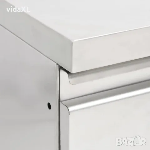 vidaXL Търговски кухненски шкаф с 3 чекмеджета 50x60x96 см, снимка 4 - Обзавеждане на кухня - 56146082