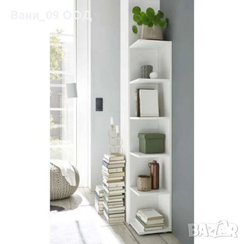 Висока ъглова етажерка на 5 етажа-3 цвята, снимка 4 - Етажерки - 40918904