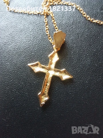 Колие с кръст , снимка 2 - Колиета, медальони, синджири - 50580778