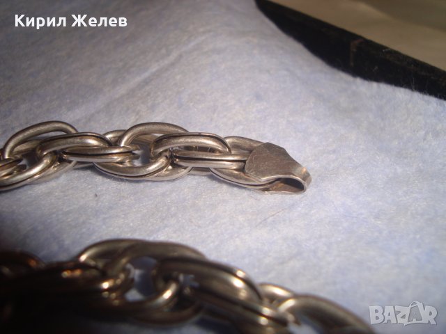 МЕГА КРАСИВ ВИНТИДЖ СТАР СРЕБЪРЕН ЛАНЕЦ СРЕБРО 925 РЕТРО АРТ ПЛЕТКА РЪЧНА МАЙСТОРСКА ИЗРАБОТКА 25976, снимка 10 - Колиета, медальони, синджири - 35949877