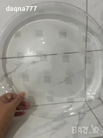 Витринна, голяма стъклена купа/ поднос  За торта/ сладкиши, снимка 4 - Прибори за хранене, готвене и сервиране - 50145165