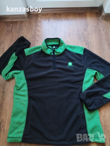 john deere - мъжко поларено горнище 2ХЛ, снимка 5 - Блузи - 52238357