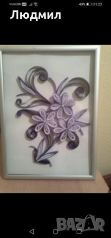 Квилинг пано,ръчно изработено , снимка 5 - Пана - 35933999