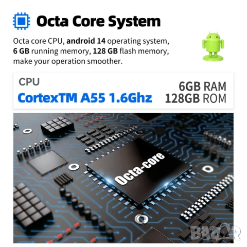 10” 2-DIN мултимедия с Android 14, 4G/LTE, RDS, 6/128GB, CarPlay и AndroidAuto , снимка 6 - Аксесоари и консумативи - 52431679