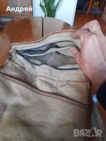 Стара брезентова чанта #17, снимка 5 - Други ценни предмети - 47824520