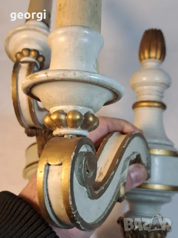 ретро дървени аплици за стена   4/4, снимка 6 - Антикварни и старинни предмети - 49065090