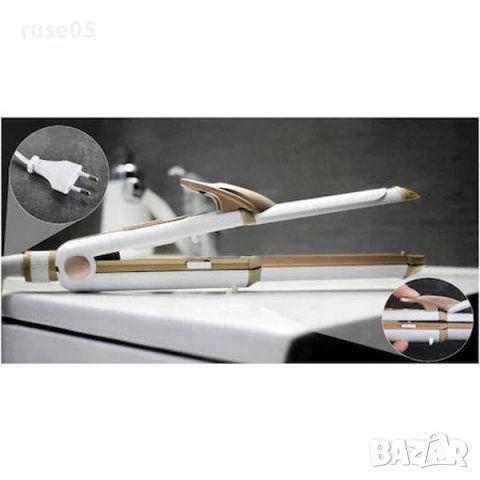 Преса за коса 3 в 1 "Muhler HS-373" бялa нова, снимка 5 - Маши за коса - 39224131