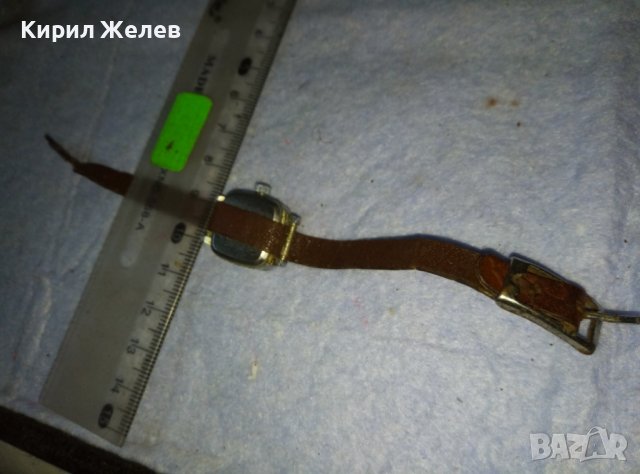 ЧАЙКА 17 КАМЪКА Стар РУСКИ СССР МЕХАНИЧЕН РЯДЪК ДАМСКИ ЧАСОВНИК с КОЖЕНА КАИШКА 38938, снимка 8 - Антикварни и старинни предмети - 42128627