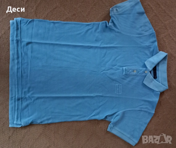 Мъжка тениска Polo TOMMY HILFIGER slim fit, снимка 2 - Тениски - 53392160