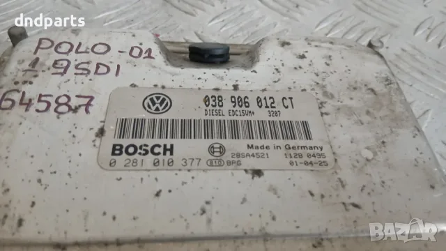 Компютър VW Polo 1.9 SDI 2001 038906012CT 0281010377 Volkswagen Polo (6N/6N2) (1994-2003), снимка 3 - Части - 56240588