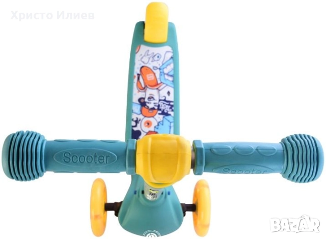 Тротинетка Lorelli - Tamtam със светещи гуми 3 цвята, снимка 5 - Детски велосипеди, триколки и коли - 52236031