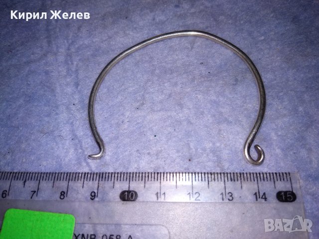 СТАРА СРЕБЪРНА ГРИВНА Тип ТОРКВА ВИСОКА ПРОБА СРЕБРО РЪЧНА МАЙСТОРСКА КЛАСИЧЕСКА ИЗРАБОТКА 20128, снимка 3 - Антикварни и старинни предмети - 40524062